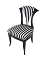 Black Replica Biedermeier Chair