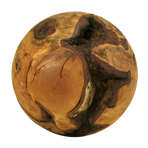spherical wood sculptures 